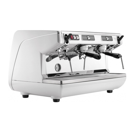 Профессиональная рожковая полуавтоматическая кофемашина NUOVA SIMONELLI Appia Life 2GR S, высокие группы, белая в интернет-магазине EASYHORECA.RU