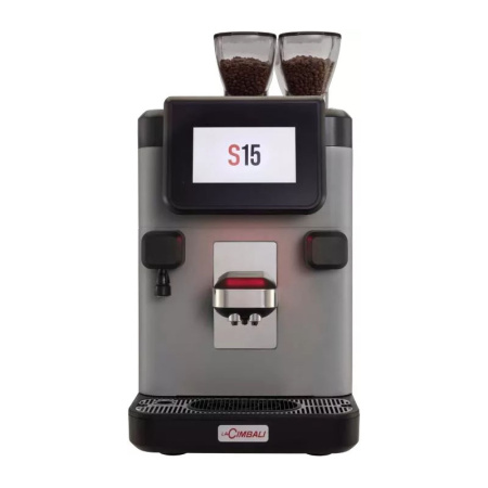 Суперавтоматическая зерновая кофемашина LA CIMBALI S15 CP11 MilkPS (2 кофемолки), серая в интернет-магазине EASYHORECA.RU