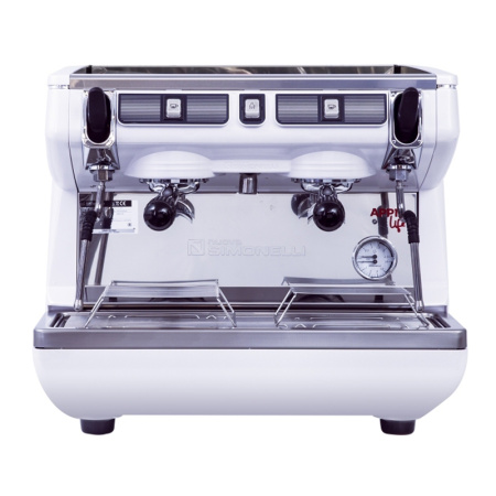 Профессиональная рожковая полуавтоматическая кофемашина NUOVA SIMONELLI Appia Life Compact 2Gr S, высокие группы, белая в интернет-магазине EASYHORECA.RU