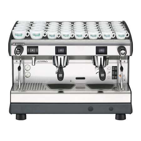 Профессиональная рожковая полуавтоматическая кофемашина RANCILIO 7S 2 Gr, низкие группы, черная в интернет-магазине EASYHORECA.RU