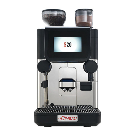 Суперавтоматическая зерновая кофемашина LA CIMBALI S20 CS10 (1 кофемолка + 1 емкость), серая в интернет-магазине EASYHORECA.RU