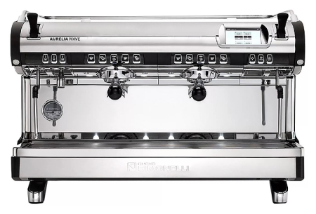 Профессиональная рожковая автоматическая кофемашина NUOVA SIMONELLI  Aurelia Wave 2Gr V, высокие группы, черная в интернет-магазине EASYHORECA.RU