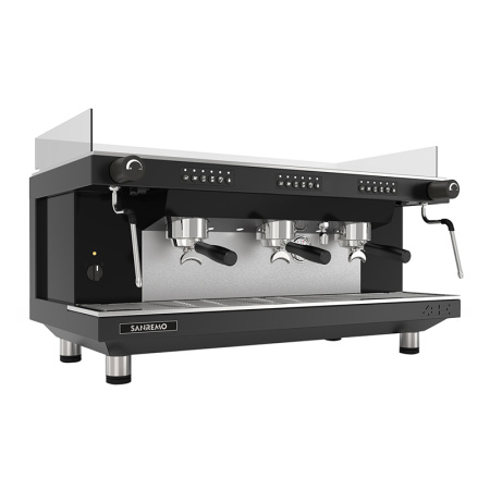 Профессиональная рожковая автоматическая кофемашина SANREMO Zoe SED 3GR, низкие группы, черная в интернет-магазине EASYHORECA.RU
